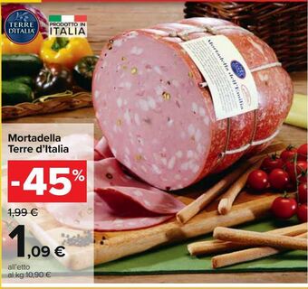 Carrefour Iper Mortadella terre d'italia offerta