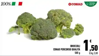 Conad Conad Percorso Qualità Broccoli 500 g offerta