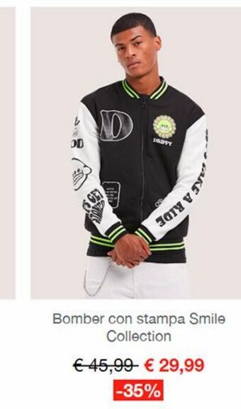 Alcott Bomber con stampa smile collection offerta