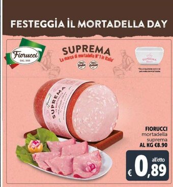 Deco Supermercati Fiorucci mortadella suprema offerta