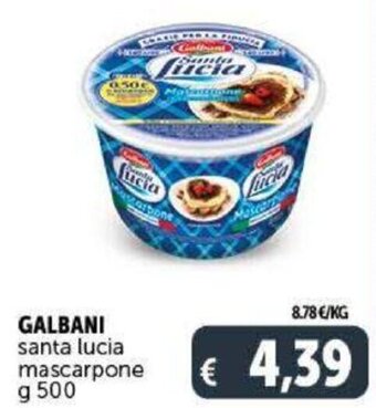 Deco Supermercati Galbani Santa Lucia Mascarpone g 500 offerta