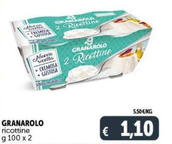 Deco Supermercati Granarolo Ricottine g 100 x 2 offerta