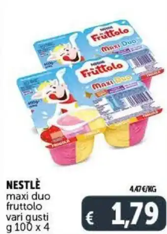 Deco Supermercati Nestlè Maxi Duo Fruttolo g 100 x 4 offerta