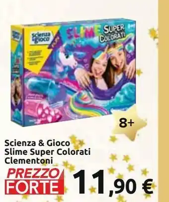 Scienza & gioco slime super colorati clementoni