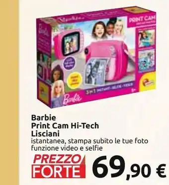 Carrefour Iper Barbie print cam hi-tech lisciani offerta