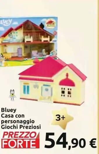 Carrefour Iper Bluey casa con personaggio giochi preziosi offerta