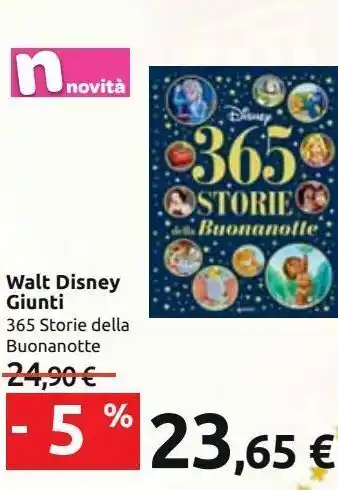 Carrefour Iper Walt disney giunti 365 storie della buonanotte offerta