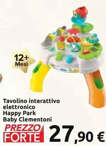 Tavolino interattivo elettronico happy park baby clementoni