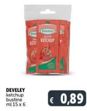 Deco Supermercati Develey Ketchup Bustine ml 15 x 6 offerta