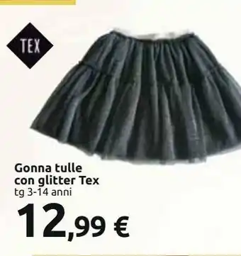 Carrefour Iper Gonna tulle con glitter tex offerta