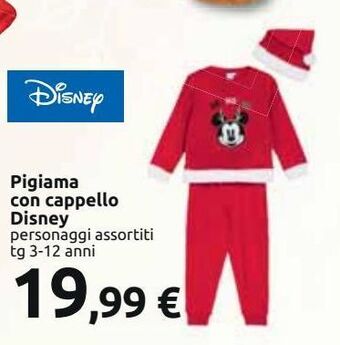 Carrefour Iper Pigiama con cappello disney offerta