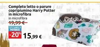 Completo letto o parure copripiumino harry potter in microfibra