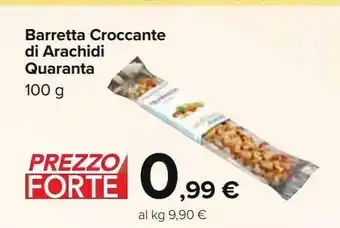 Carrefour Iper Barretta croccante di arachidi quaranta offerta