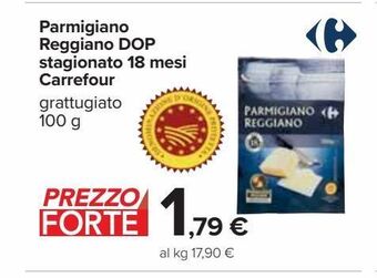 Parmigiano reggiano dop stagionato 18 mesi carrefour