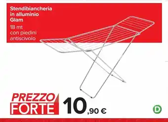 Carrefour Iper Stendibiancheria in alluminio glam offerta