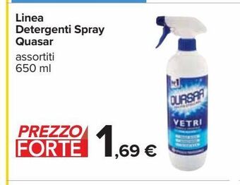 Carrefour Iper Linea detergenti spray quasar offerta