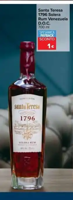 Carrefour Iper Santa teresa 1796 solera rum venezuela doc offerta