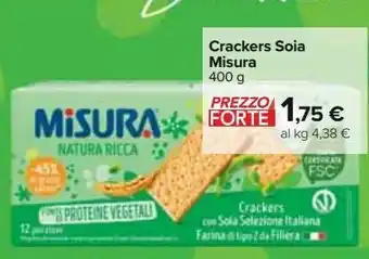 Carrefour Iper Crackers soia misura offerta