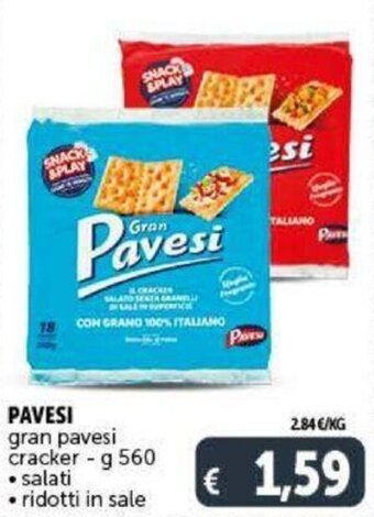 Deco Supermercati Pavesi Gran Pavesi Cracker - g 560 offerta