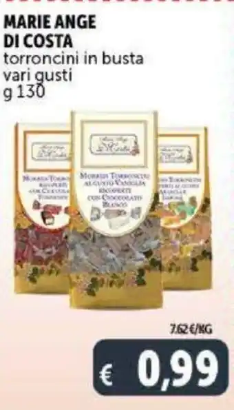 Deco Supermercati Marie Ange di Costa Torroncini in Busta g 130 offerta