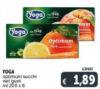 Deco Supermercati Yoga Optimum Succhi ml 200 x 6 offerta