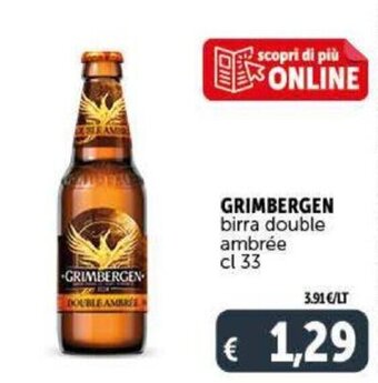 Deco Supermercati Grimbergen Birra Double Ambrée cl 33 offerta