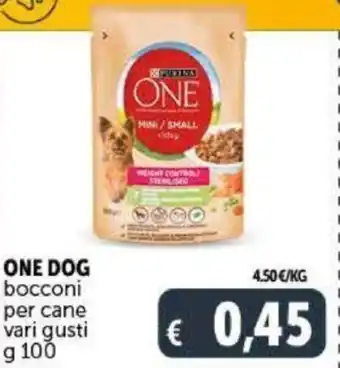 Deco Supermercati One Dog Bocconi Per Cane g 100 offerta