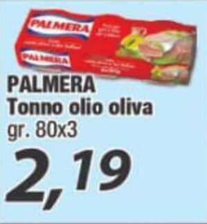 Palmera Tonno olio oliva gr. 80x3