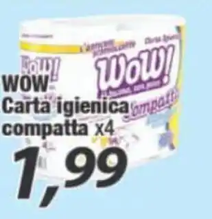 Wow Carta igienica compatta x4