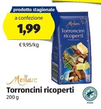 ALDI Torroncini ricoperti monarc offerta