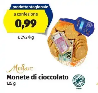 ALDI Monete di cioccolato monarc offerta