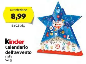 ALDI Calendario dell'avvento kinder offerta