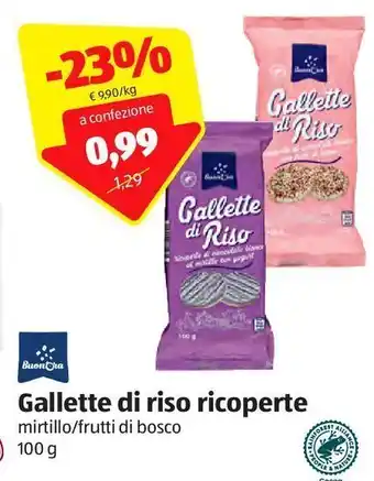 ALDI Gallette di riso ricoperte buonora offerta