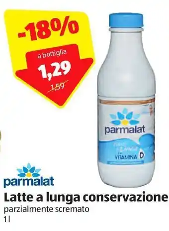 ALDI Latte a lunga conservazione parmalat offerta