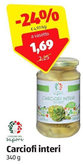 ALDI Carciofi interi i colori del sapore offerta