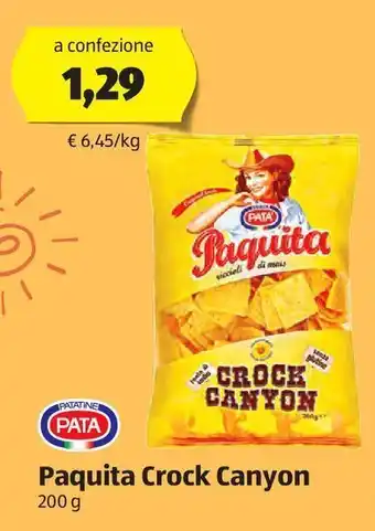 Paquita crock canyon patatine pata
