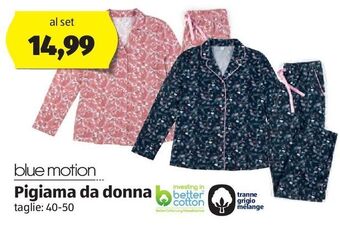 ALDI Pigiama da donna blue motion offerta