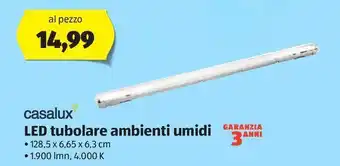 ALDI Led tubolare ambienti umidi casalux offerta