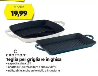 ALDI Teglia per grigliare in ghisa crofton offerta