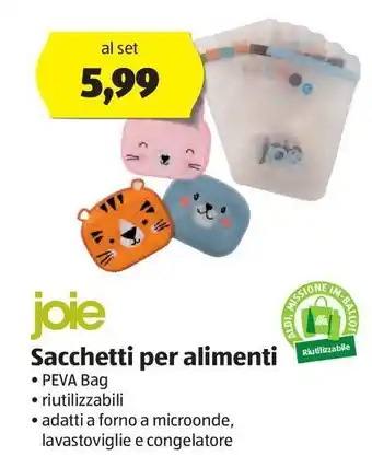 ALDI Sacchetti per alimenti joie offerta