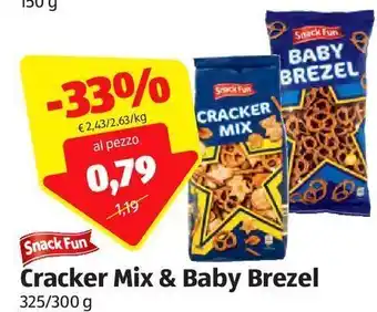 ALDI Cracker mix & baby brezel snack fun offerta