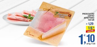 Qui Discount Prosciutto Cotto Affettato 100 gr offerta