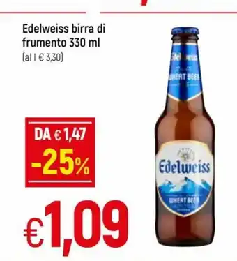 IperFamila Edelweiss birra di frumento 330 m offerta