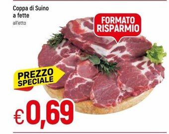 IperFamila Coppa di Suino a fette offerta