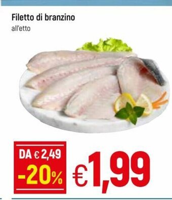 IperFamila Filetto di branzino offerta