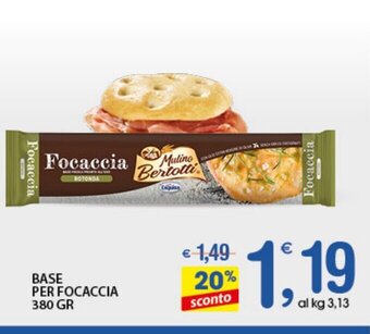 Qui Discount Base Per Focaccia 380 gr offerta