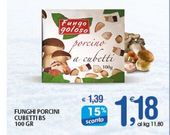 Qui Discount Funghi Porcini Cubetti BS 100 gr offerta
