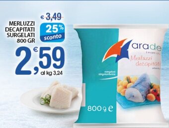 Qui Discount Merluzzi Decapitati Surgelati 800 gr offerta