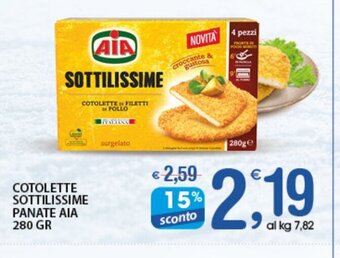 Qui Discount Cotolette Sottilissime Panate AIA 280 gr offerta