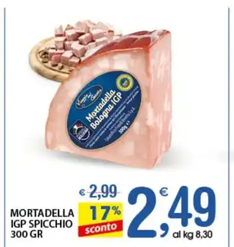 Qui Discount Mortadella IGP Spicchio 300 gr offerta